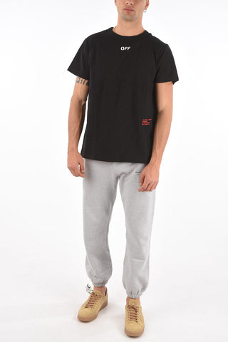 contrasting printe SINGAPORE crew-neck t-shirt