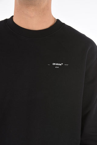 felpa girocollo LOGO in cotone slim fit