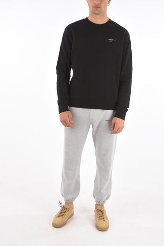 felpa girocollo LOGO in cotone slim fit