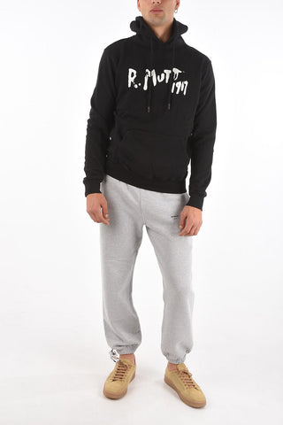 maxi pocket contrastng printed MUTT Hoodie