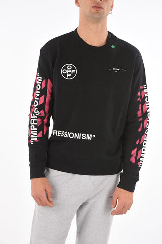 crew-neck DIAG STENCIL sweatshirt