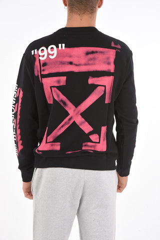 crew-neck DIAG STENCIL sweatshirt