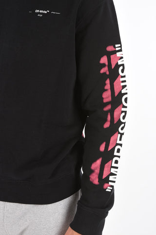 crew-neck DIAG STENCIL sweatshirt
