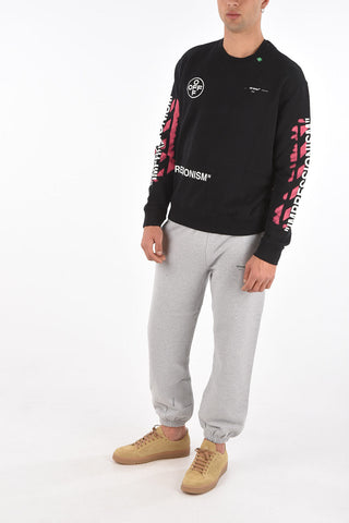 crew-neck DIAG STENCIL sweatshirt