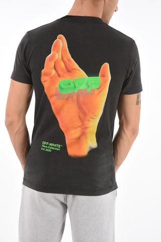 slim fit HAND LOGO S/S crew-neck t-shirt