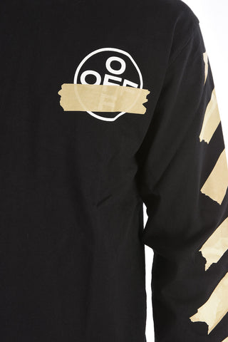 printed back TAPE ARROWS L/S crew-neck t-shirt