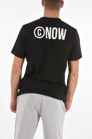 solid color NON FICTION t-shirt with print