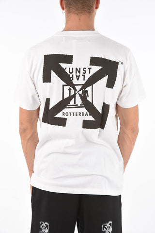 two-tone printed KH_EXCLUSIVE crew-neck T-shirt