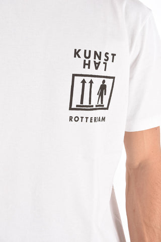 two-tone printed KH_EXCLUSIVE crew-neck T-shirt