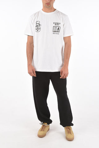 two-tone printed KH_EXCLUSIVE crew-neck T-shirt