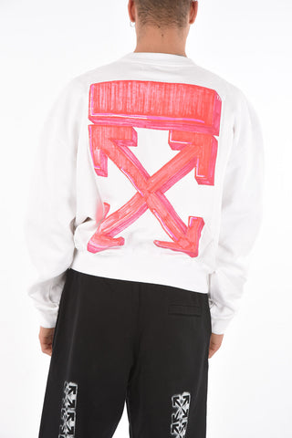 oversized MARKER crew-neck sweatshirt