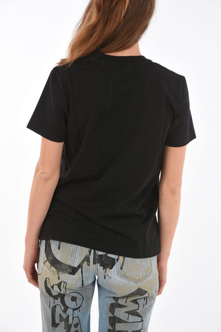 paper-clip printed crew-neck t-shirt