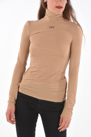 long sleeve turtle-neck top