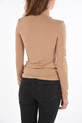 long sleeve turtle-neck top