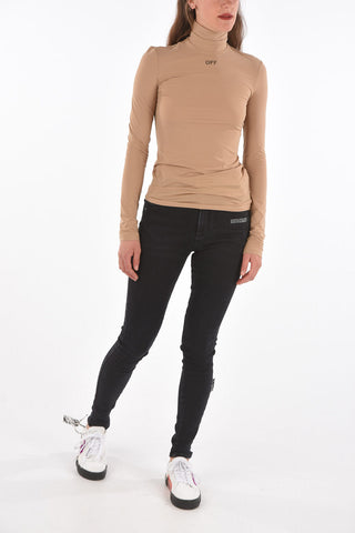 long sleeve turtle-neck top