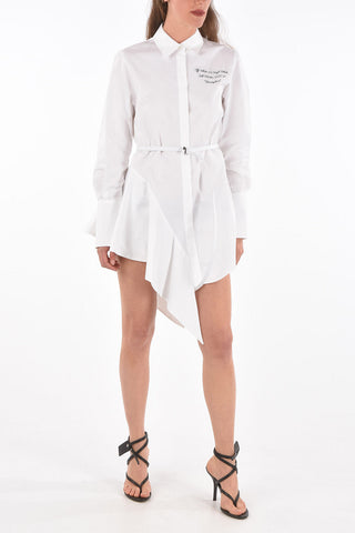 Chemisier LOGO ASYMMETRICAL con Ricamo