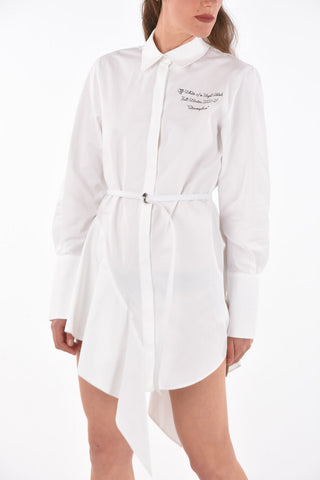 Chemisier LOGO ASYMMETRICAL con Ricamo