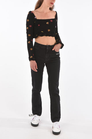 jeans straight fit a vita regolare