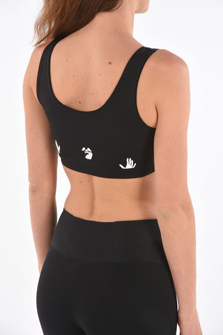 top crop active a tinta unita