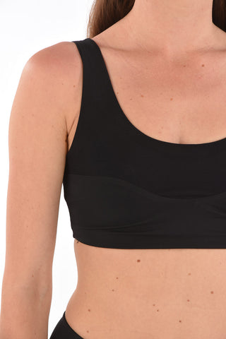 top crop active a tinta unita