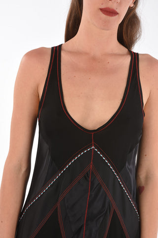 BLACK GOLD scoop neckline sleeveless DELPHIC maxi dress