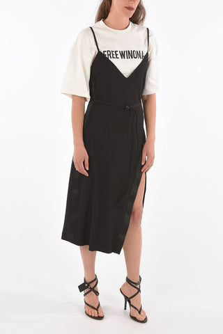 Front Split Double Layer FREE WINONA Slip Dress