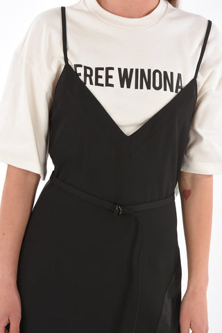 Front Split Double Layer FREE WINONA Slip Dress