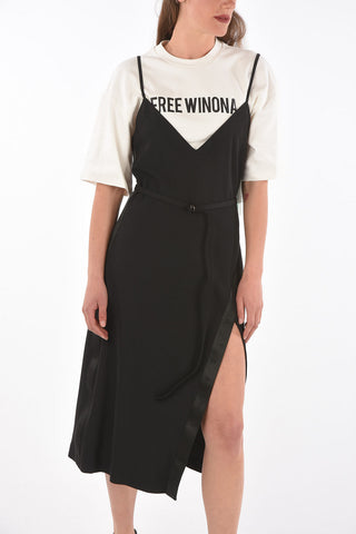 Front Split Double Layer FREE WINONA Slip Dress