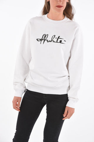 crew-neck printed SCRIPT 21 sweatshirt