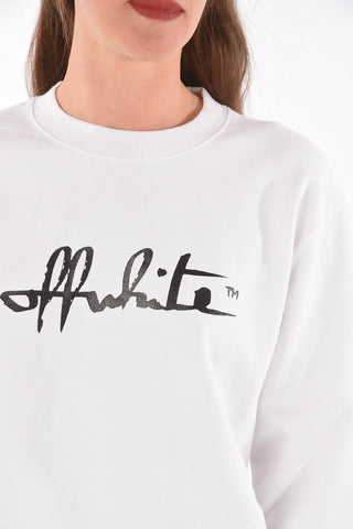 crew-neck printed SCRIPT 21 sweatshirt