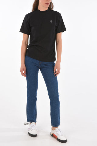 flowers printed back casual FLOCK ARROW t-shirt