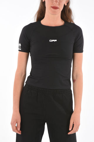 ACTIVE Tech Fabric T-shirt with Contrasting logo print