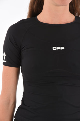ACTIVE Tech Fabric T-shirt with Contrasting logo print