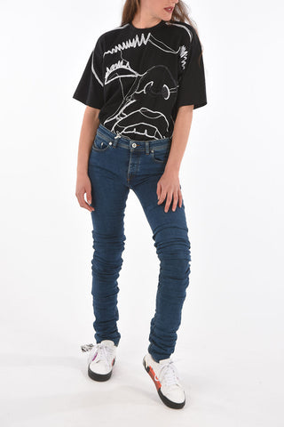 BLACK GOLD 15cm visible stitching TYPE-2614 skinny fit jeans