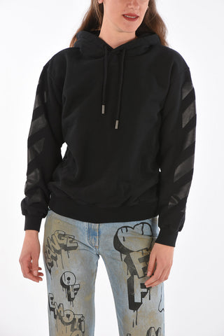 printed solid color hoodie