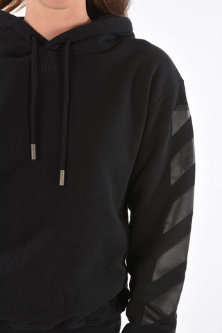 printed solid color hoodie