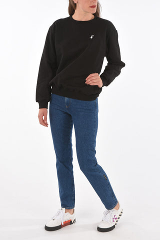 flowers printe cotton FLOCK ARROW REG crew-neck sweatshirt