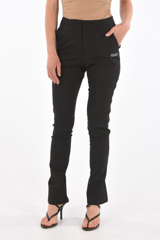ankle-split high waist pants
