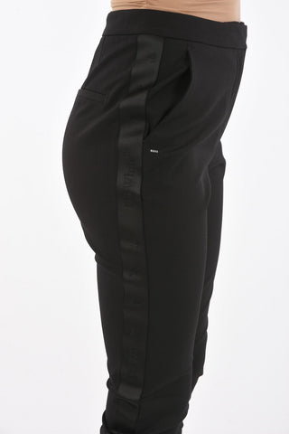 ankle-split high waist pants