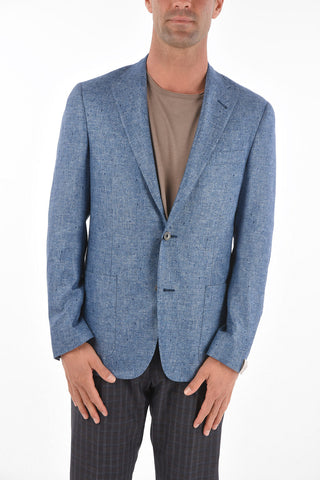 silk and cashmere side vents GATE 2-button blazer