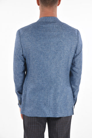 silk and cashmere side vents GATE 2-button blazer