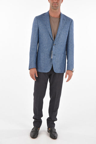 silk and cashmere side vents GATE 2-button blazer