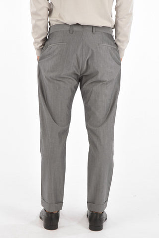CC COLLECTION pantaloni a una pince RESET ed orlo con risvolto