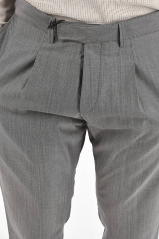 CC COLLECTION pantaloni a una pince RESET ed orlo con risvolto