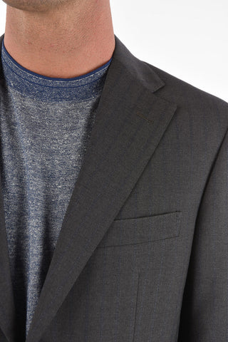 striped MANTUA 2-button suit