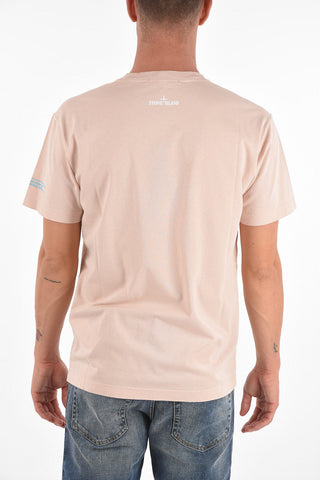 crew-neck t-shirt with print on the front