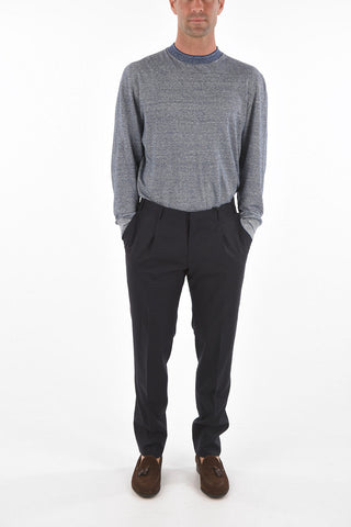 CC COLLECTION checked RESET single pleat trousers