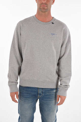 Crew Neck PENCIL ARROW CROSS Cotton Sweatshirt