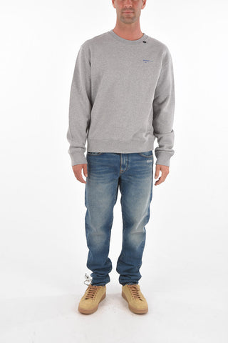Crew Neck PENCIL ARROW CROSS Cotton Sweatshirt