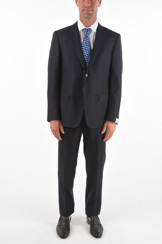 abito 2 bottoni MANTUA plain herringbone due spacchi revers classico